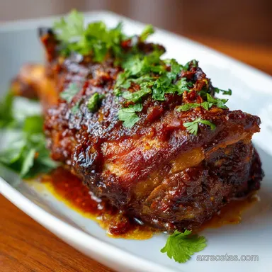 Pierna de Cerdo Horneada a la Criolla con Adobo Tarjeta de receta