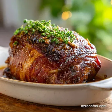 Pierna De Cerdo Mechada para 15 | Receta Asada Tarjeta de receta