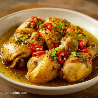 Pollo en Escabeche Tradicional para 5 Raciones Tarjeta de receta