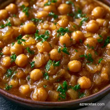Potaje De Garbanzos Tradicional Para 4 Tarjeta de receta