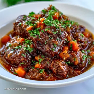 Rag&uacute; De Ternera Para 4 Personas Tarjeta de receta