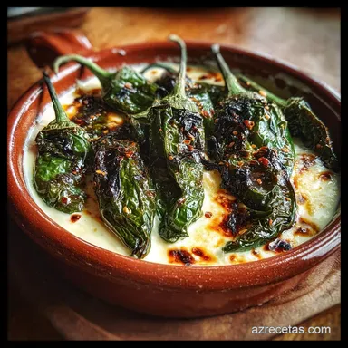 Rajas Con Crema Receta Cremosa para 4 Porciones Tarjeta de receta
