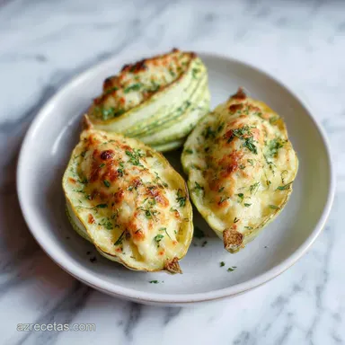Chayote Relleno de Carne Molida para 4 Porciones