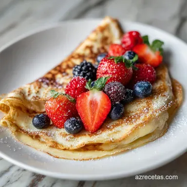 Crepes Caseros en 1 Hora: Receta Francesa Tarjeta de receta