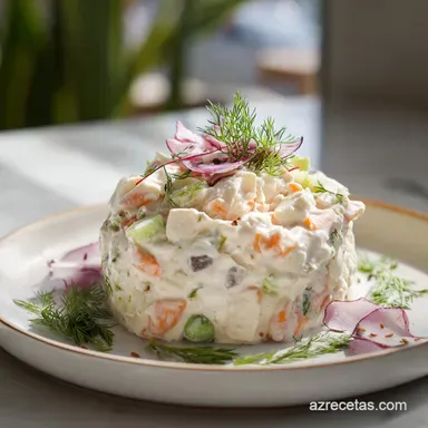Receta de Ensalada Rusa Tradicional para 5 raciones