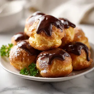 Receta Profiteroles Francesa para 30 Raciones Tarjeta de receta