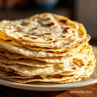 Tortillas de Harina Caseras: Listas en 1 hora 15 min