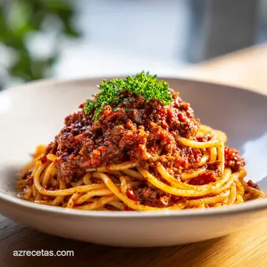 Salsa Bolo&ntilde;esa Casera: Receta Italiana Tarjeta de receta