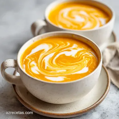 Sopa Cremosa de Verduras con Queso para 4 Tarjeta de receta