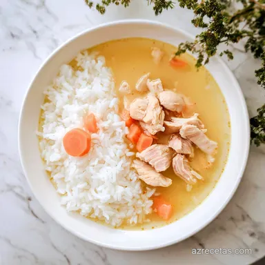 Sopa Pollo Lim&oacute;n para 4 Personas Tarjeta de receta