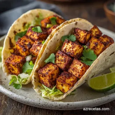 Tacos De Tofu Ricos: Crujientes Tarjeta de receta