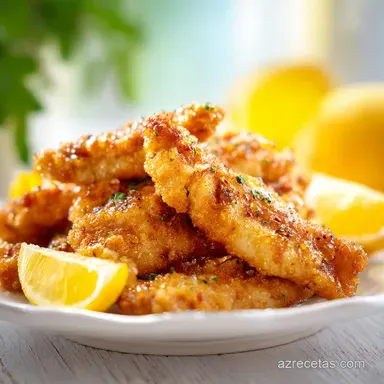 Tiras De Pollo Al Lim&oacute;n Para 4 Personas
