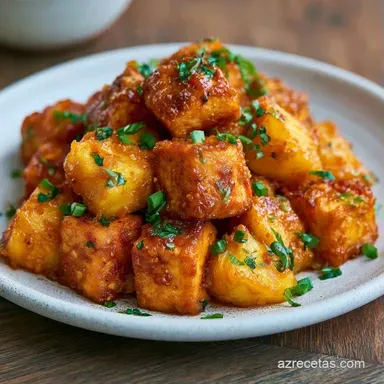 Tofu Agridulce Con Pi&ntilde;a En 20 Minutos Tarjeta de receta