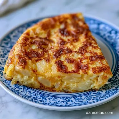 Tortilla de Patata Cremosa Tarjeta de receta