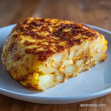 Tortilla De Patatas Para 4 Personas Tarjeta de receta