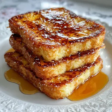 Tostadas Francesas Cl&aacute;sicas: Textura Natilla y Bordes Crujientes