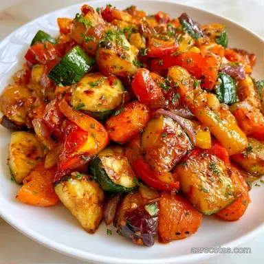 Verduras Al Aceite Caramelizadas Tarjeta de receta