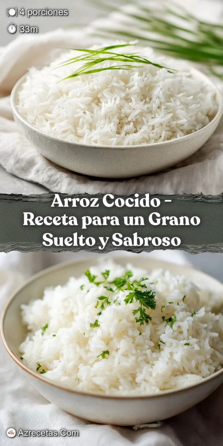 Close-up of loose, steamed white rice, individual grains clearly visible, subtly moist.