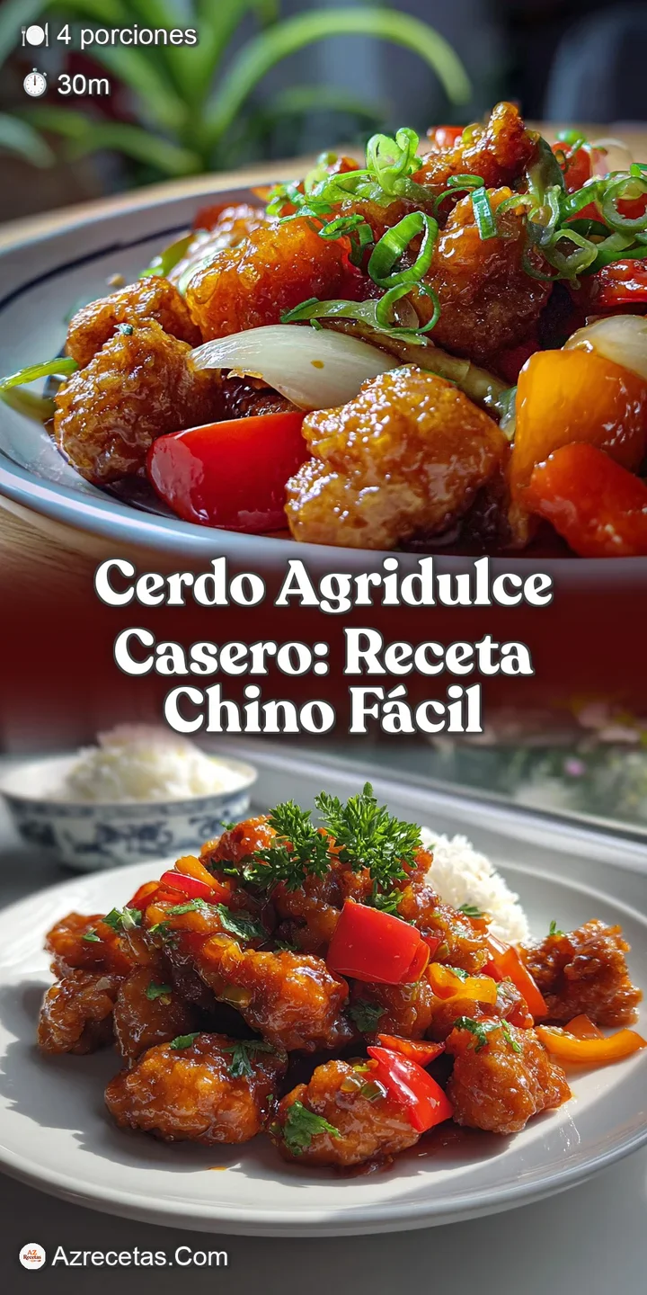 Close-up of glistening sweet and sour pork showing sticky, caramelized sauce and tender meat. Ready to eat!