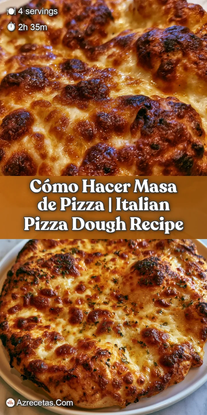 Primer plano de una base de pizza dorada con burbujas crujientes y una textura porosa y caliente reci&eacute;n horneada.