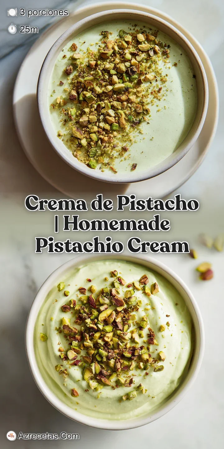 Close-up of a glossy, thick pistachio cream with a velvety texture, featuring a golden spoon lifting a creamy scoop.