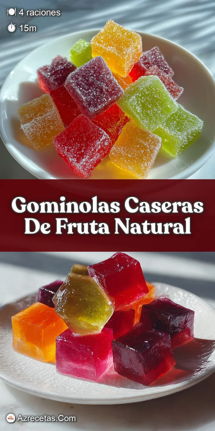 Close-up of chewy, translucent homemade gummies; the colors are bright and the texture looks perfectly yielding.