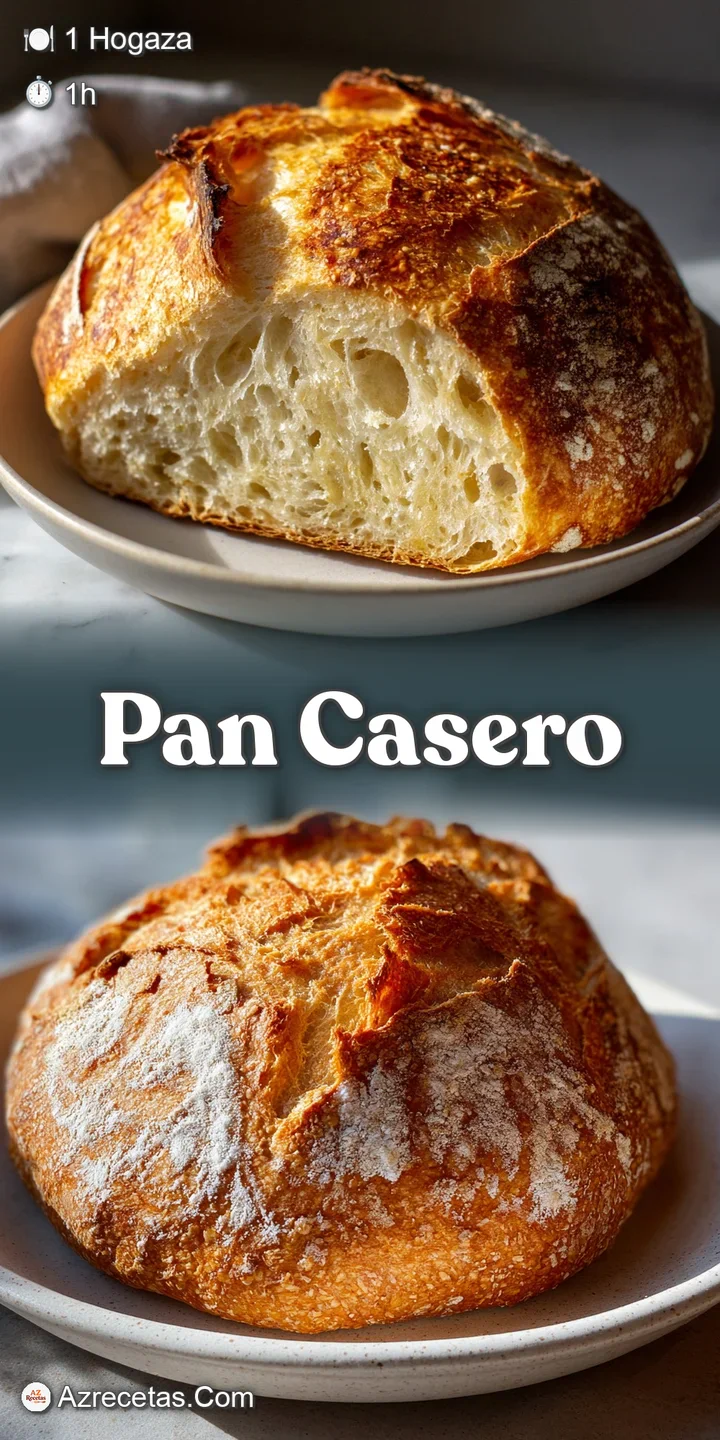 Close-up view of the homemade bread crust. Airy, light interior contrasts a rustic golden-brown crust with a slight dustin...