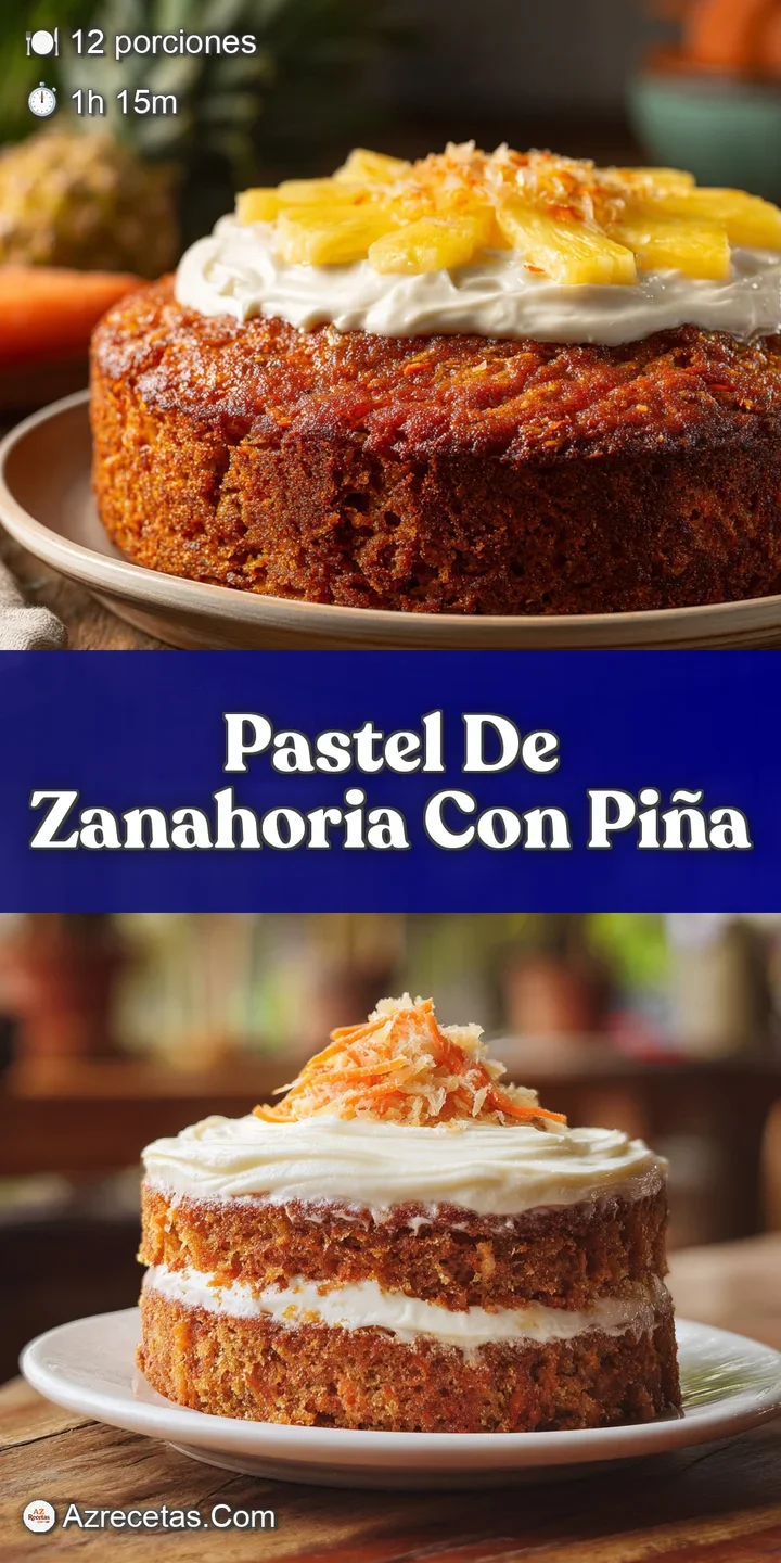 Close-up of carrot cake showcasing the soft crumb, juicy pineapple, and rich cream cheese icing. A tempting, freshly baked...