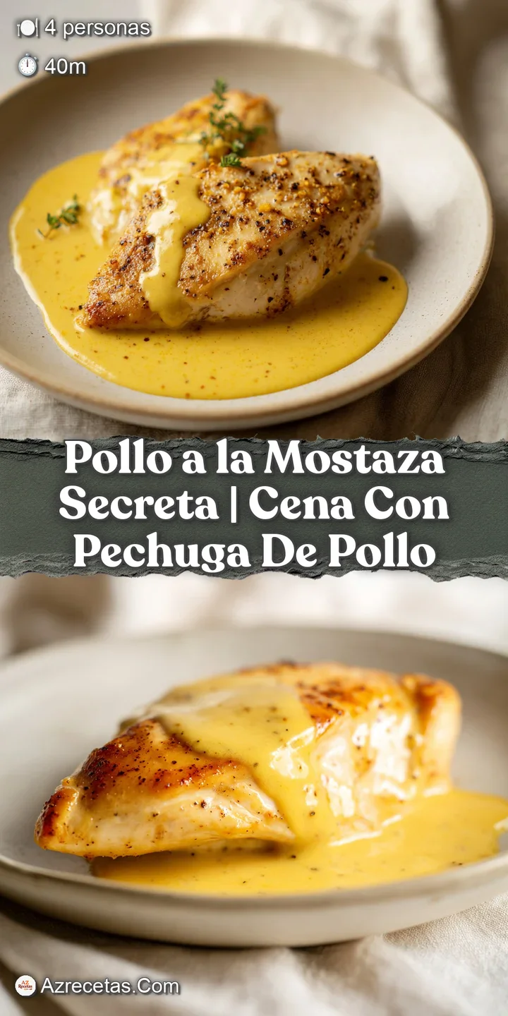 Primer plano de carne tierna y jugosa cubierta por una salsa espesa y brillante con peque&ntilde;os granos de mostaza.