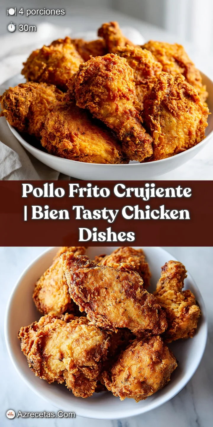 Close-up of a juicy, golden fried chicken drumstick with a perfectly crisp, seasoned exterior.