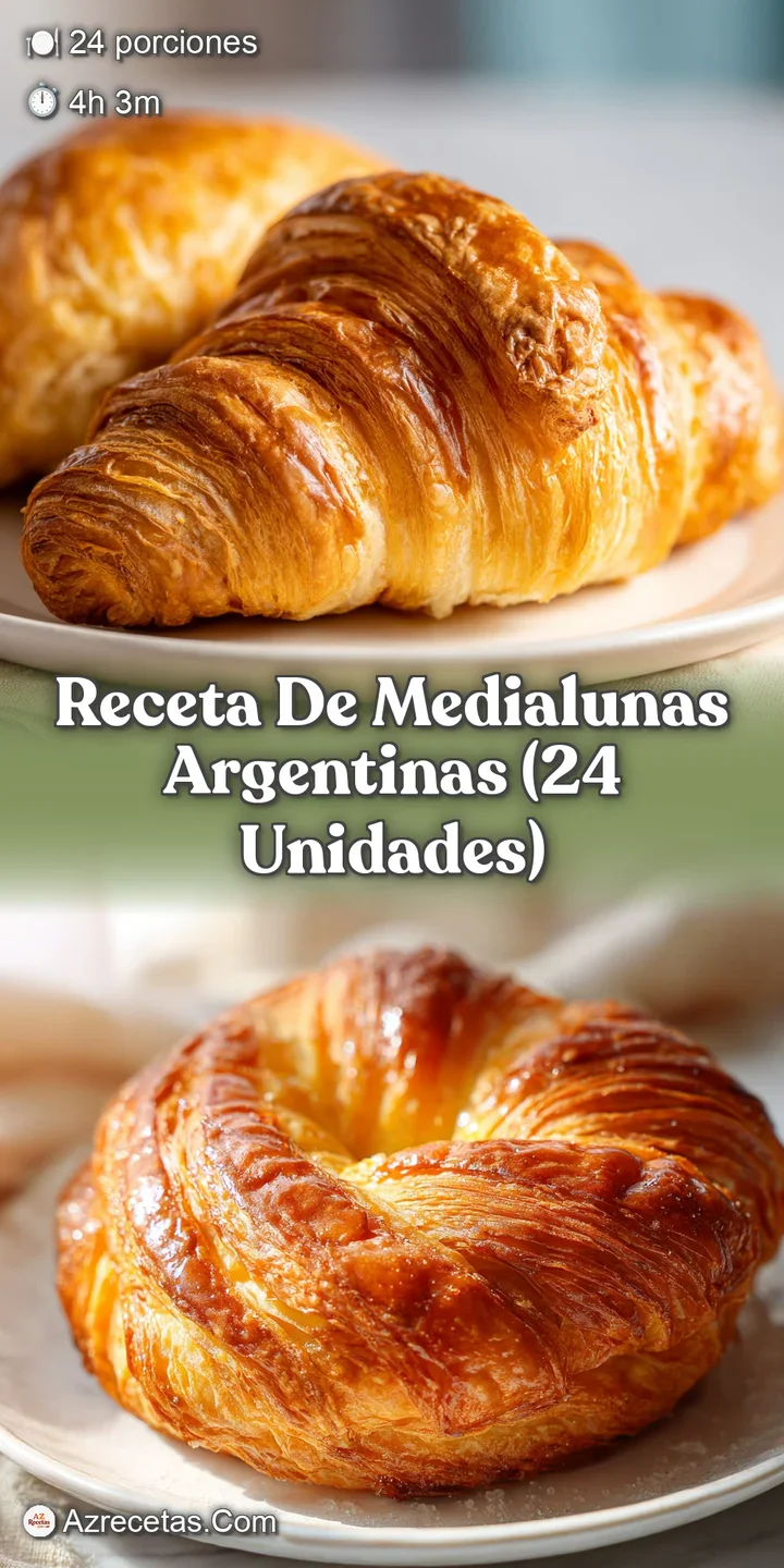 Close-up reveals the flaky, golden-brown surface of a medialuna, hinting at its soft, airy interior and buttery flavor.