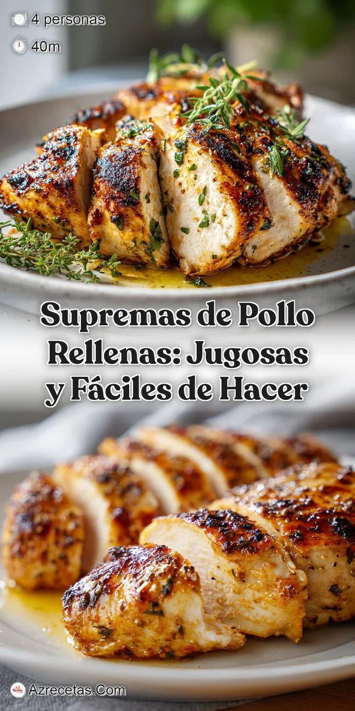 Close-up of a succulent stuffed chicken breast, glistening with sauce. The golden-brown crust and oozing filling invite a ...