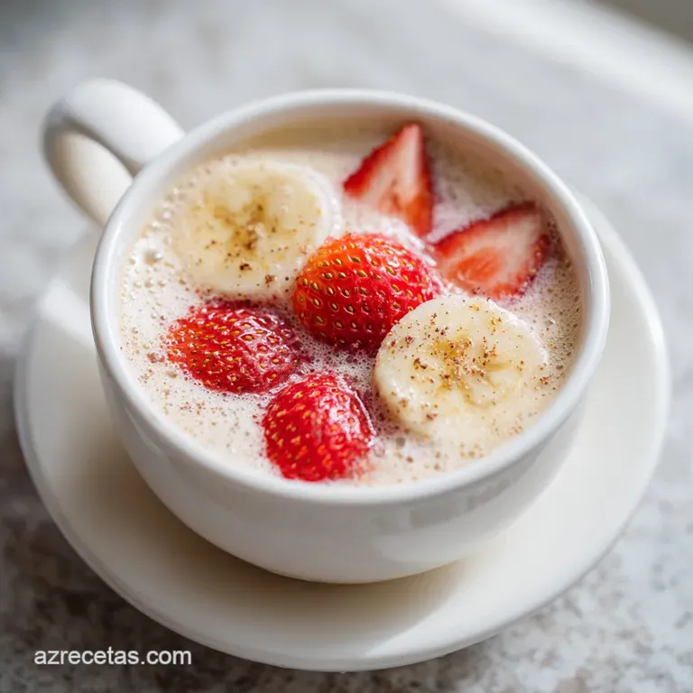 Agua Pl&aacute;tano Fresa Cremosa y F&aacute;cil
