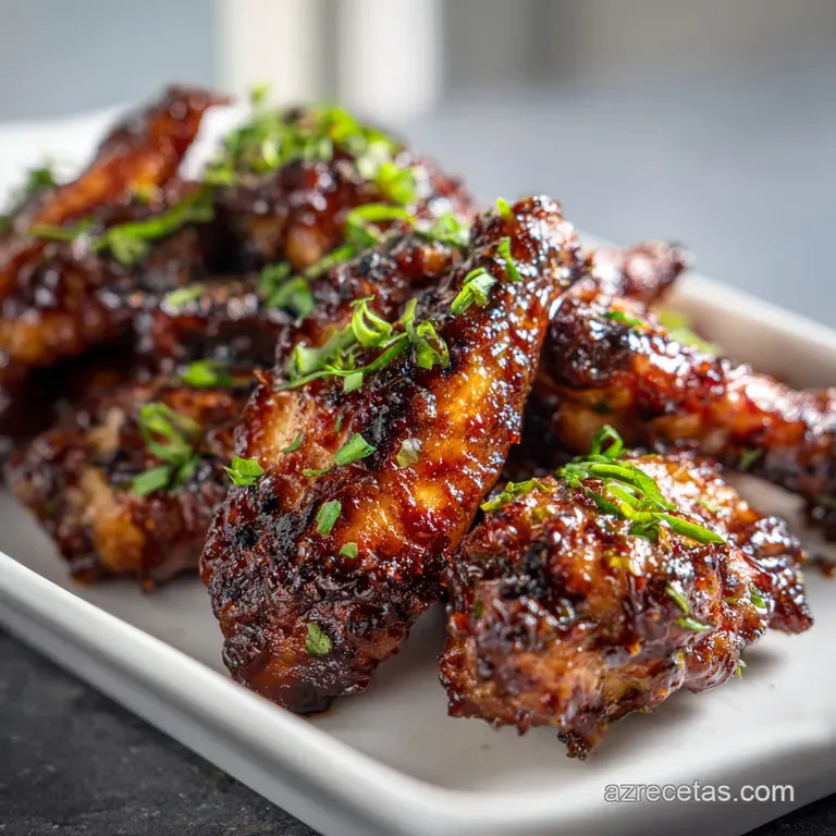 Alitas de Pollo Coca-Cola con Glaseado
