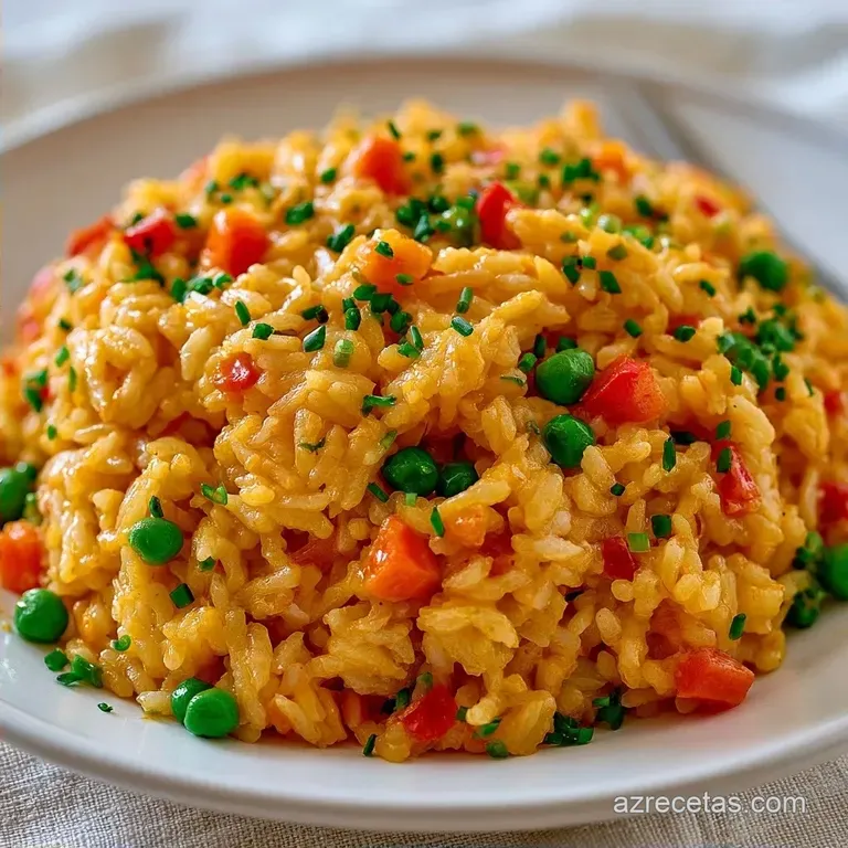 Arroz Frito Vegetariano: Con Verduras y Huevo