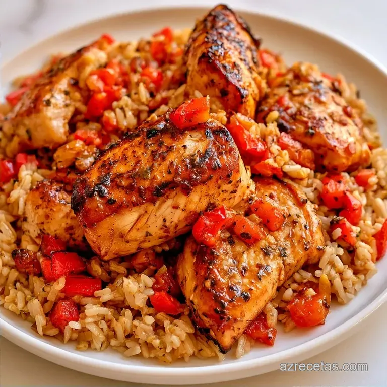 Arroz Integral con Pollo Saludable