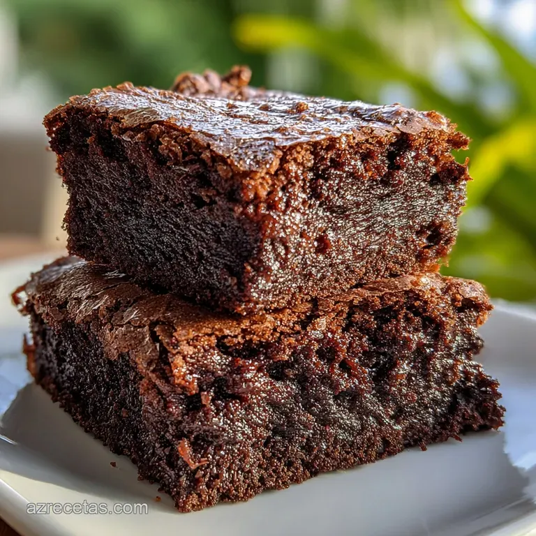 Brownie de Chocolate H&uacute;medo y Crocante