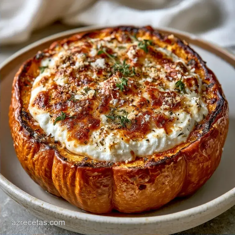 Calabaza Rellena Al Horno Saludable