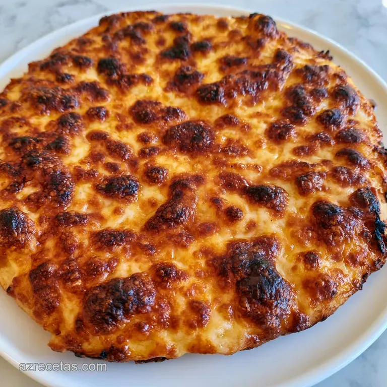 Rebanadas de pizza sobre tabla de madera con hojas de albahaca fresca y bordes tostados con textura aireada.