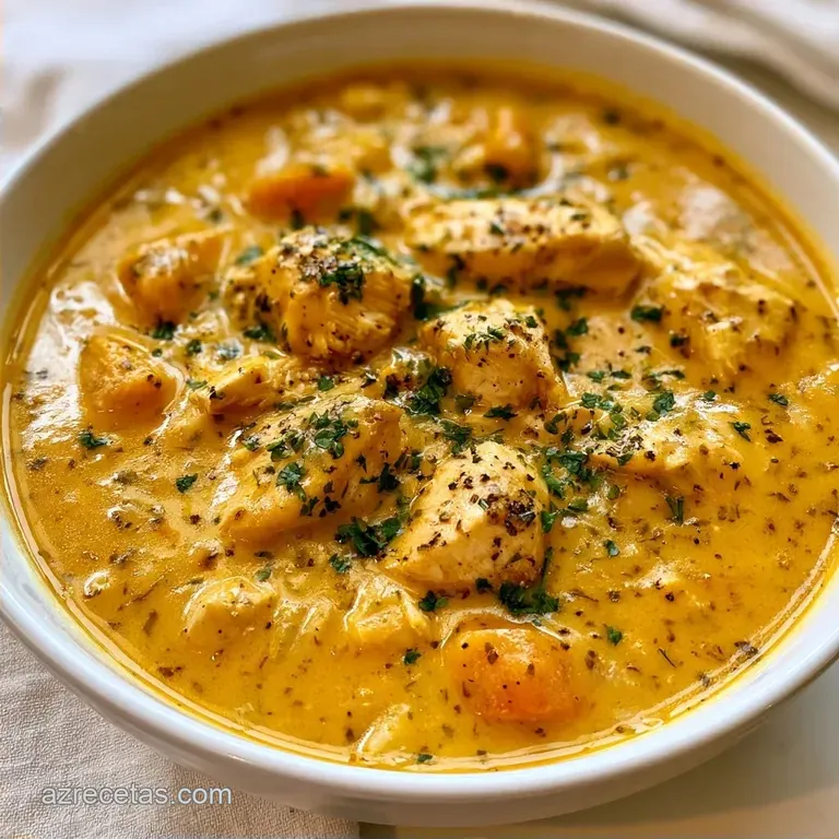 Crema Verduras con Pollo en 35 Minutos