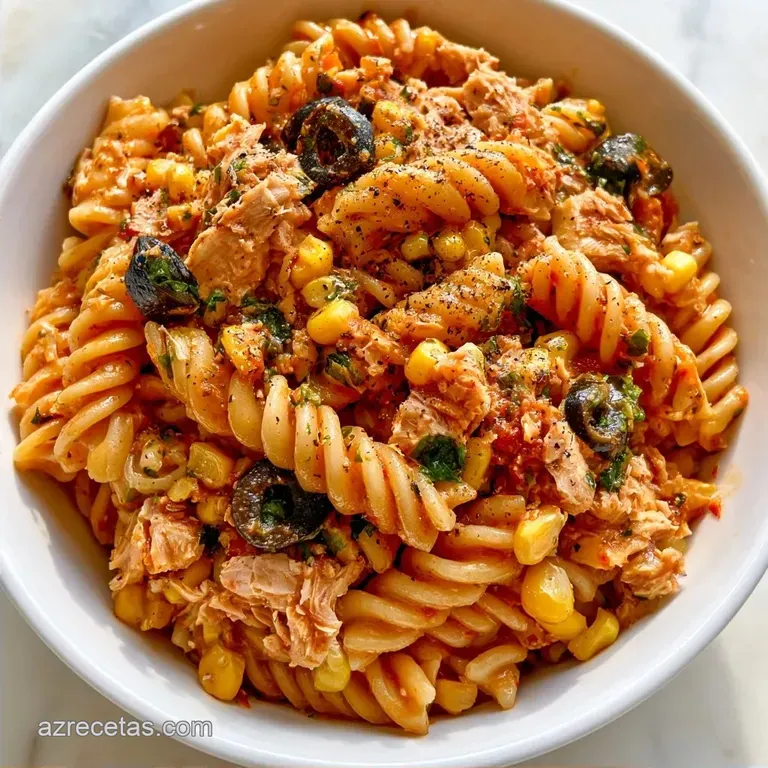 Ensalada de Pasta con Atún y Maíz