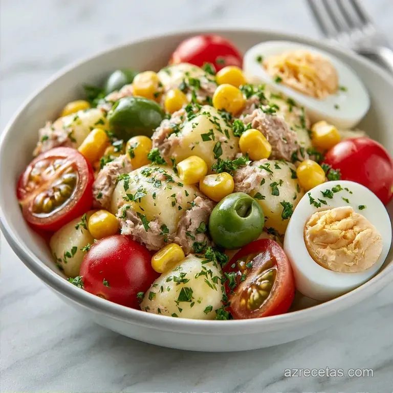 Ensalada de Patata y At&uacute;n Cremosa
