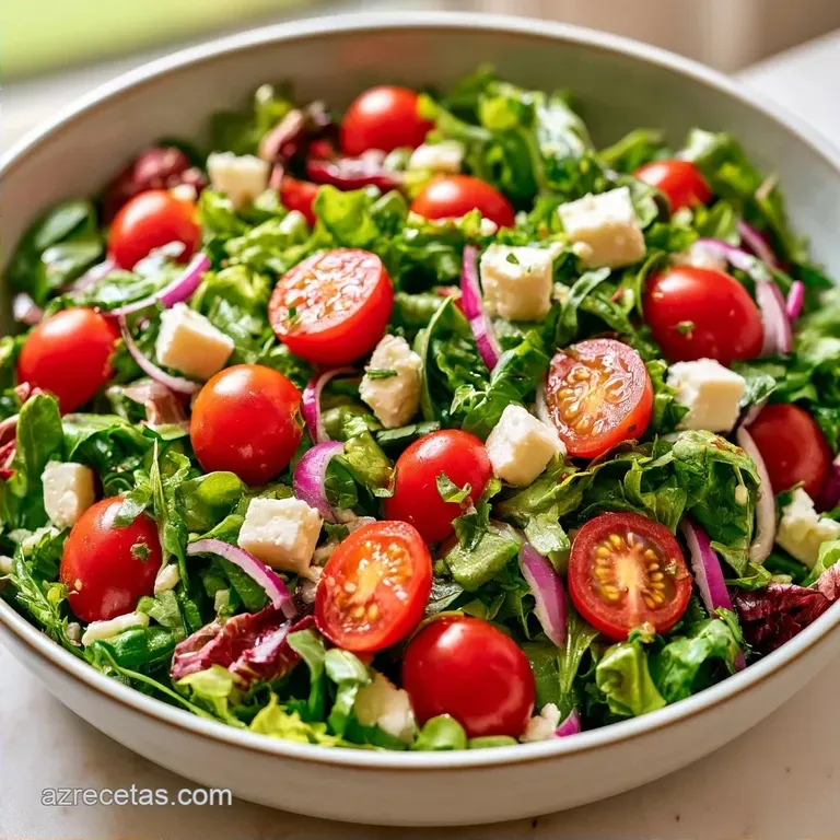 Ensalada De Queso Fresco Express en 10 Minutos