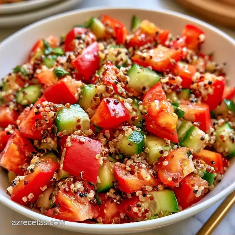 Ensalada De Quinoa Con Verduras en 25 Minutos