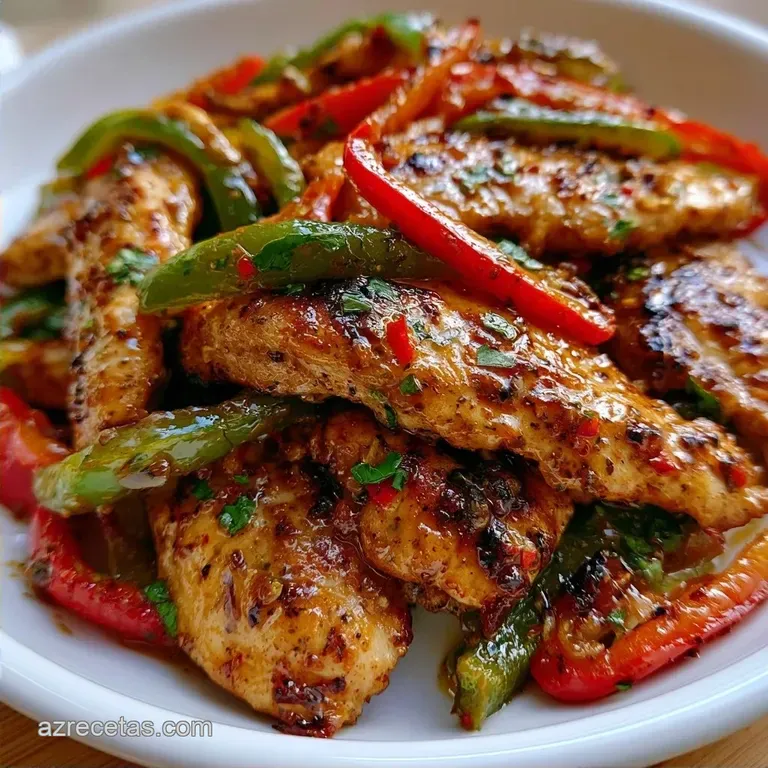Fajitas De Pimientos Y Pollo: Saludables