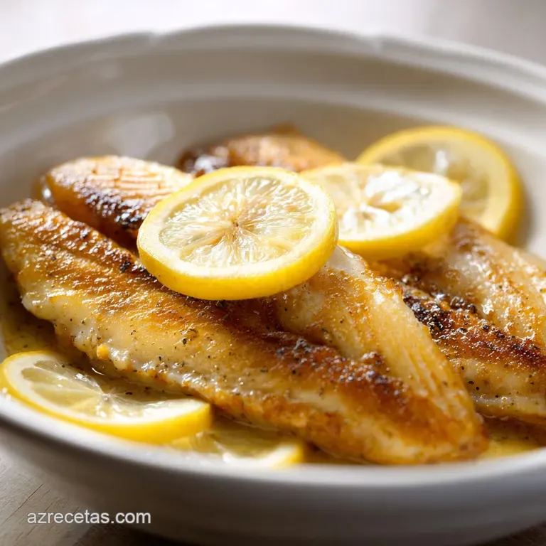 Filete de Pescado con Mostaza y Lim&oacute;n: Salsa Terciopelada
