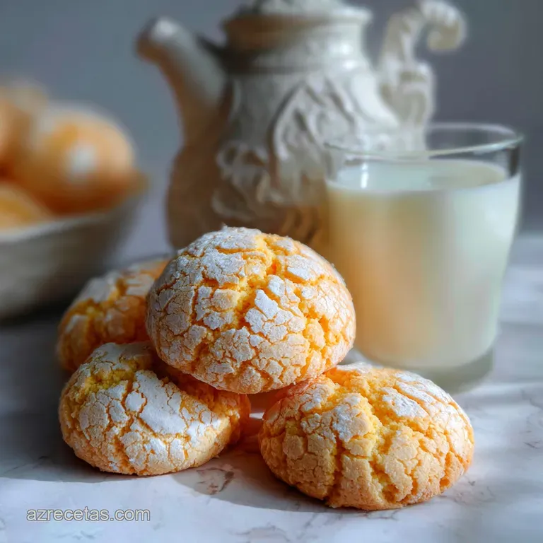 A small stack of ivory-colored cornstarch cookies, softly lit, sitting gracefully on a linen napkin, hints at a melt-in-yo...