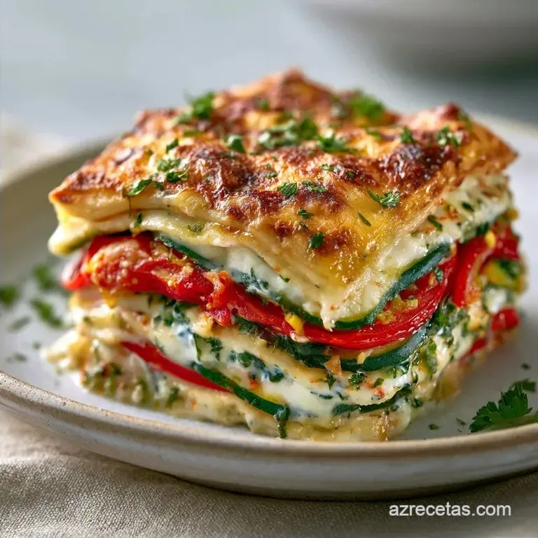 Lasa&ntilde;a De Verduras Gourmet Con Bechamel