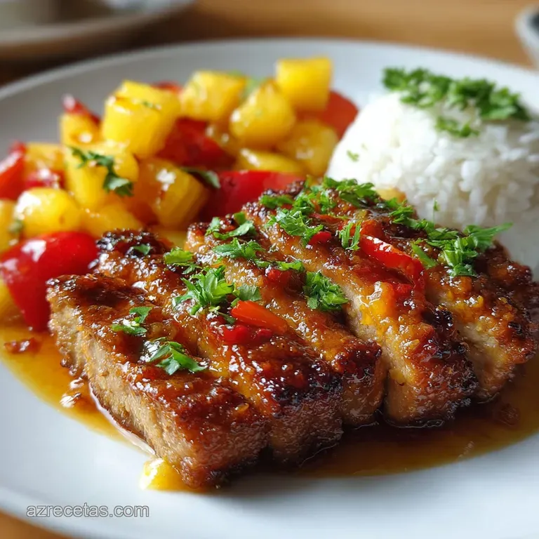 Lomo de Cerdo Agridulce Casero