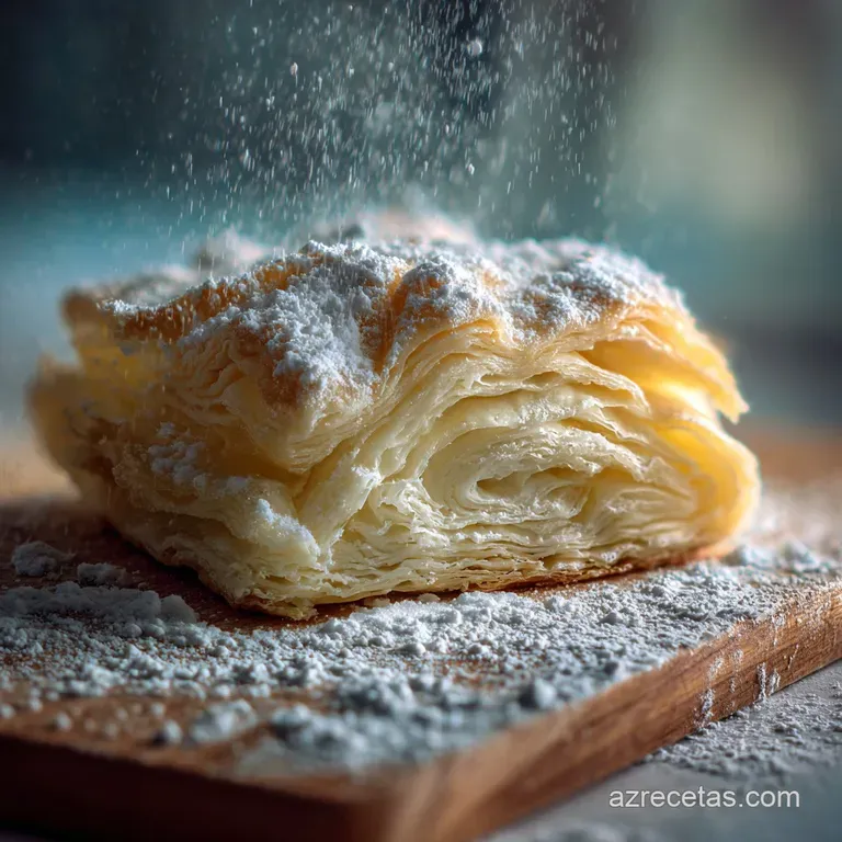 Delicate pastry with a shiny glaze, artfully arranged on a plate. The inviting color gradient hints at its layered, flaky ...